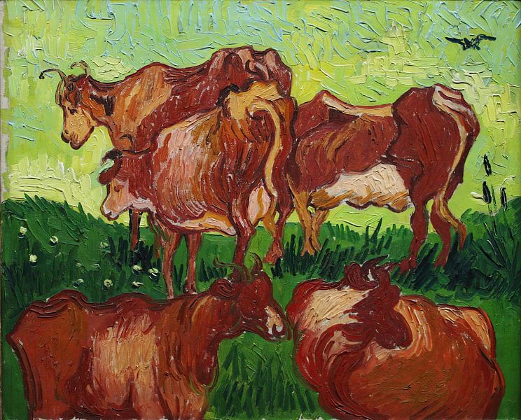 Vaches, Vincent van Gogh par Des maîtres magistraux