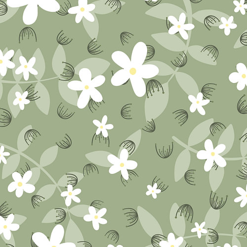 Bloemen markt - Groen & Geel elegant