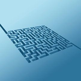 Labyrinthe avec début et fin sur Mike Maes