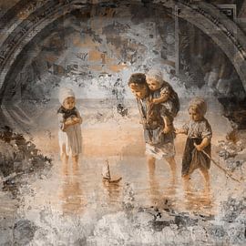 Kinder des Meeres mit urbanem Einschlag, nach dem Werk von Jozef Israëls, 1872 von MadameRuiz