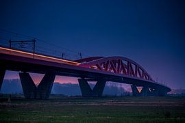 Hanzelijn, spoorbrug over de ijssel bij zwolle von Harmen Goedhart
