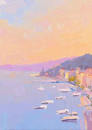 St. Tropez Gouache Pastell von Niklas Maximilian