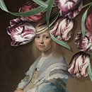 Portret van een Meisje - de Tulpen Editie van Marja van den Hurk thumbnail