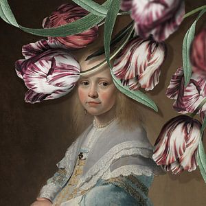 Portret van een Meisje - de Tulpen Editie sur Marja van den Hurk