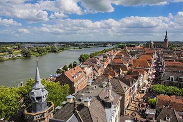 View over the Hanseatic league city Kampen at the IJssel by Sjoerd van der Wal Photography