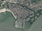 Aerial photo of Hoorn city center by Maps Are Art thumbnail
