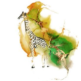 Prachtige giraffe van Lucia