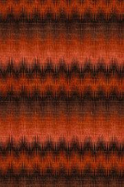 Nostalgie. 70er Jahre Retro-Textilien in Orange, Braun, Schwarz und Rost von Dina Dankers