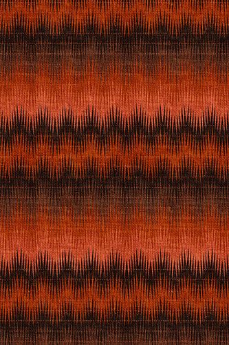 Nostalgie. 70s retro textiel in oranje, bruin, zwart en roest