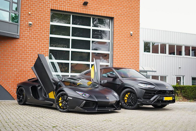 Blacked Out Lamborghini Aventador & Urus by Joost Prins Photograhy