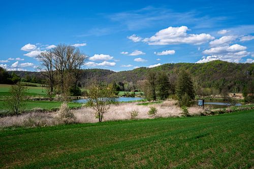Idyllisch landschap in het Schuttertal bij Neuburg an der Donau