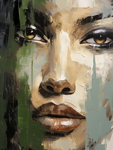 Modernes abstraktes Porträt