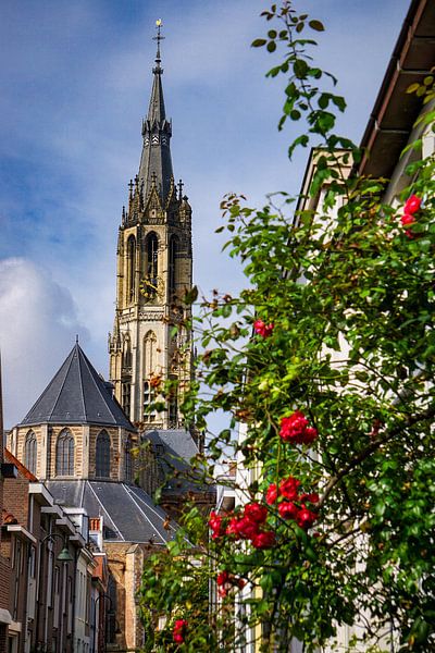 Kirche in Delft von Emma te Pas