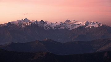 Evening red on the Hohe Tauern by Vincent Croce