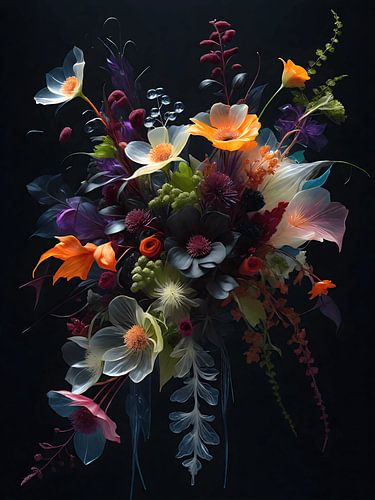 Een prachtig boeket bloemen van Jolique Arte
