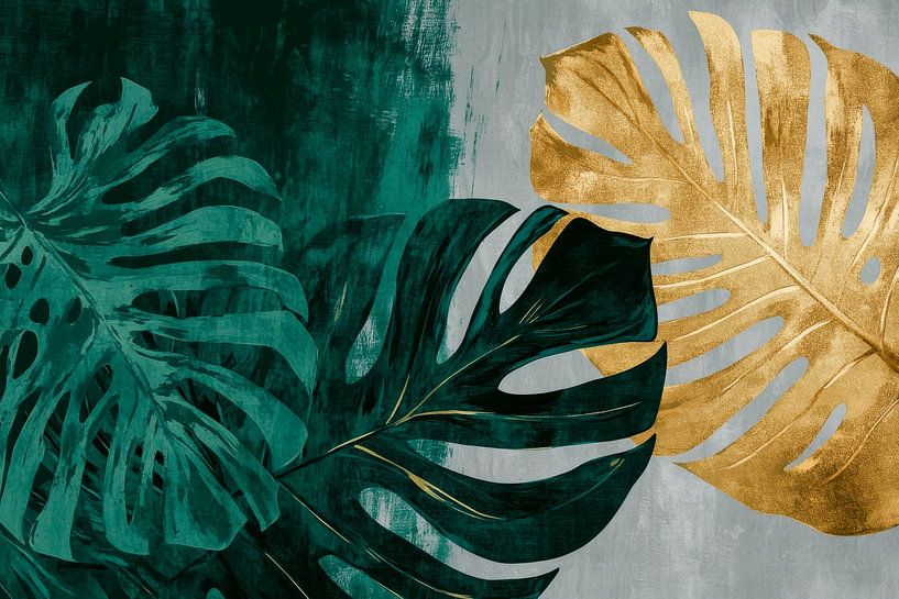 Tropische bladeren van Poster Art Shop