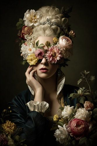 Femme aux fleurs