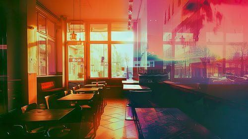 Synthwave-Ambrotypie-Plakat Berlin