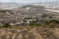 Het bijzondere Krijtlandschap van Gebas, Murcia, Spanje.