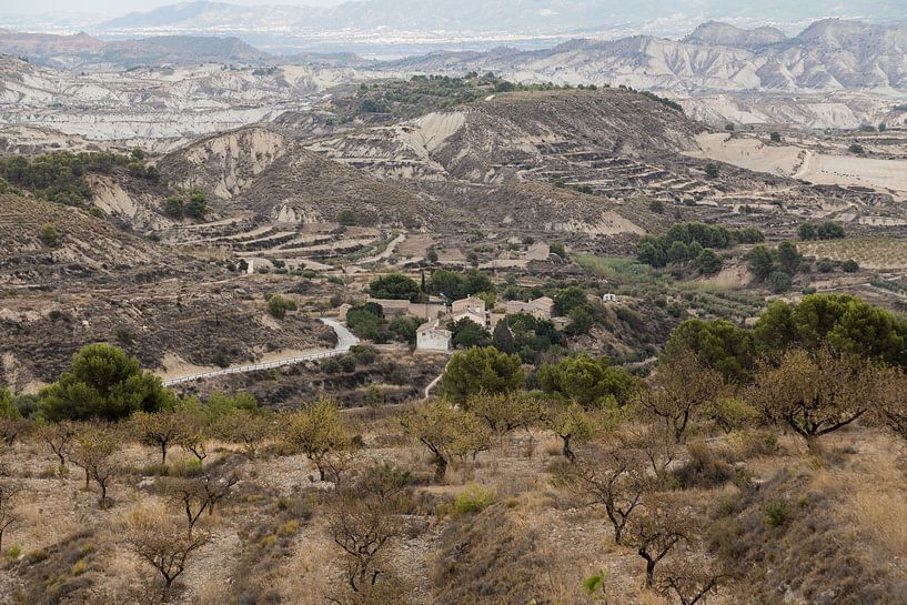 Die außergewöhnliche Kreidelandschaft von Gebas, Murcia, Spanien. von Marjolein Zijlstra