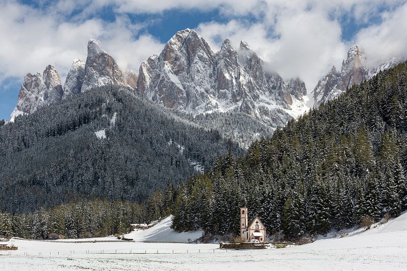 Geisler Dolomiten im Winter von Michael Valjak