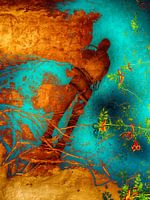 The diver in orange