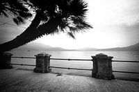 Lago Maggiore, Italië (zwart-wit)