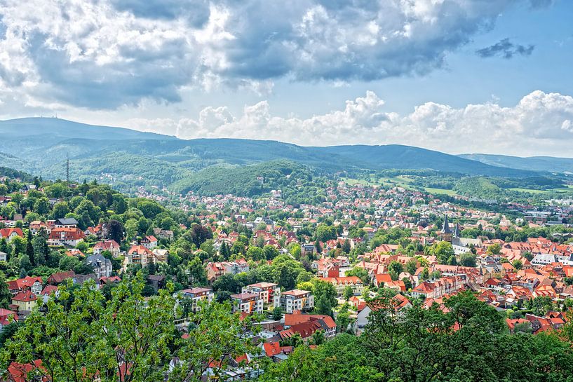 Wernigerode, beau village allemand dans les montagnes du Harz par Jan van Broekhoven