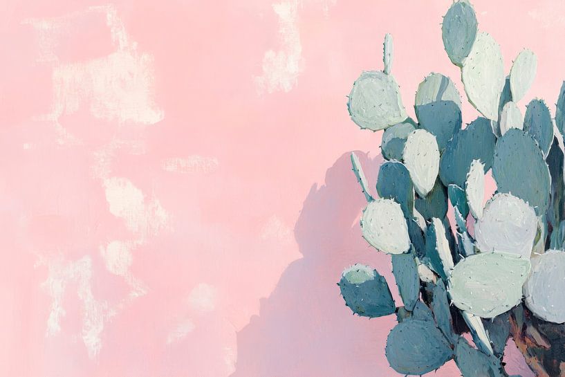 Cactus and pastel by Poster Art Shop