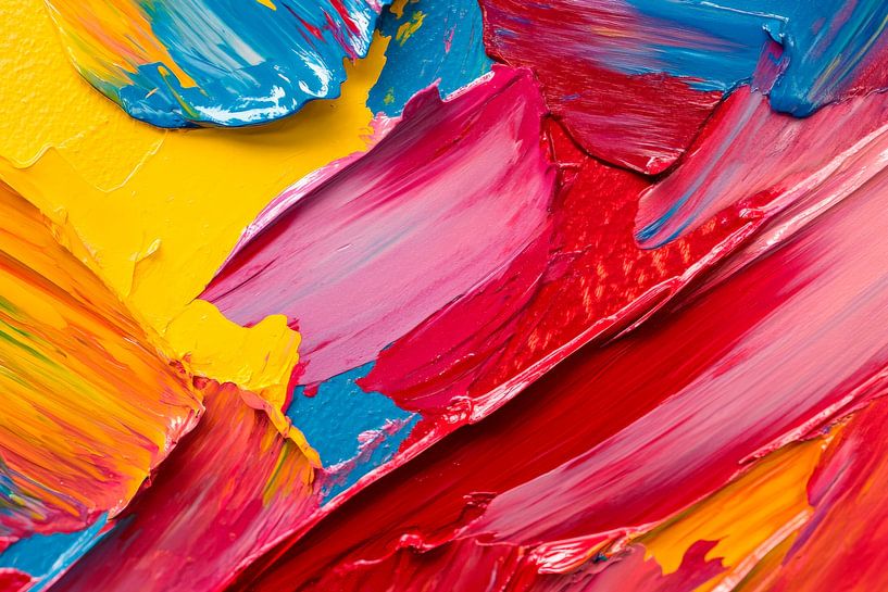 Colourful abstract painting by Poster Art Shop