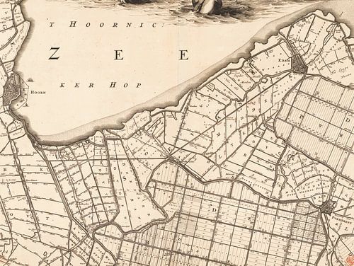 Coenraet Decker, Kaart van West-Friesland en Purmer, 1680