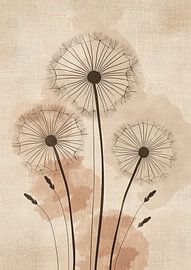 Flower painting Dandelion by Modern Collection