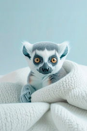 Ring-tailed lemur baby... by Ans Bastiaanssen
