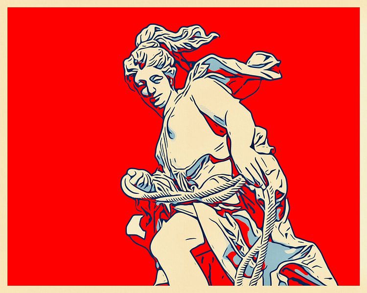 Figure dans le parc du château de Sanssouci #2 par zam art