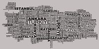 Karte der Türkei