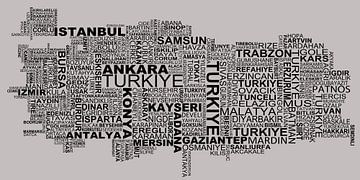 Map of Turkey by Stef van Campen