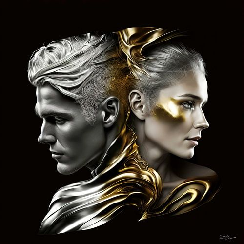 liefde in goud en zilver