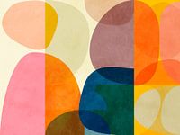 Geometrie, organische vormen, vrolijk, zomers III