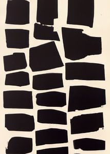 abstrakte Formen in Schwarz