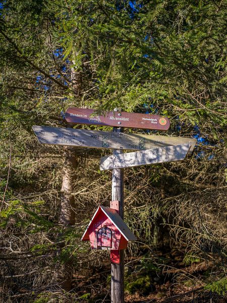 Wander-Wegweiser im Harz in der Nähe des Brockens von t.ART