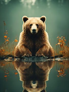 brown bear by PixelPrestige