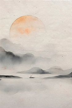 ZEN ART Triptychon (Teil 2): Gelassene japanische Landschaft