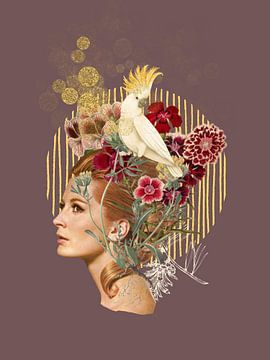 Goldene Präsenz von collagesdemarie