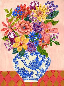 Bouquet luxuriant sur Kirsten Blom Art & Illustration