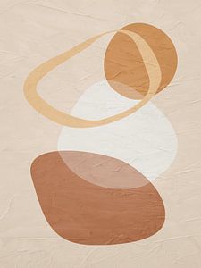 Moderne Abstrakte Organische Geometrische Farbkunst