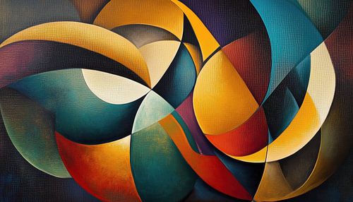 Abstracte ronde vormen panorama