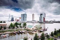 Rotterdam vom Veerhaven aus von Pieter Wolthoorn Miniaturansicht