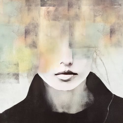 Abstract vrouwenportret