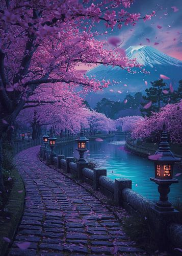 Cherry Blossom Pathway Japanese