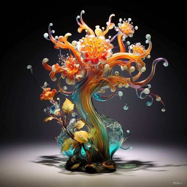 sculpture en verre par Gelissen Artworks
